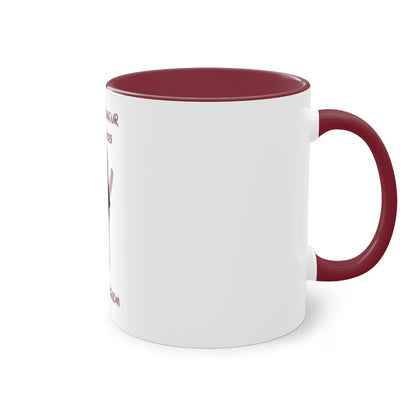 Mug du jeuneur 2025 Personnalisé avec prénom – Fille Girly 1 (3Coloris)